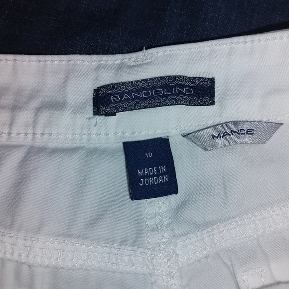 BANDOLINO DENIM Capri Women Size 10 Average White 20" Inseam - Picture 3 of 3